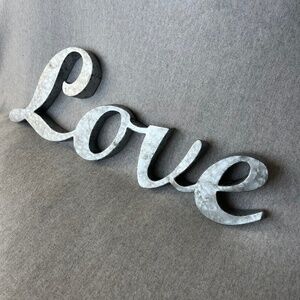 "LOVE" Metal Wall Art Decor